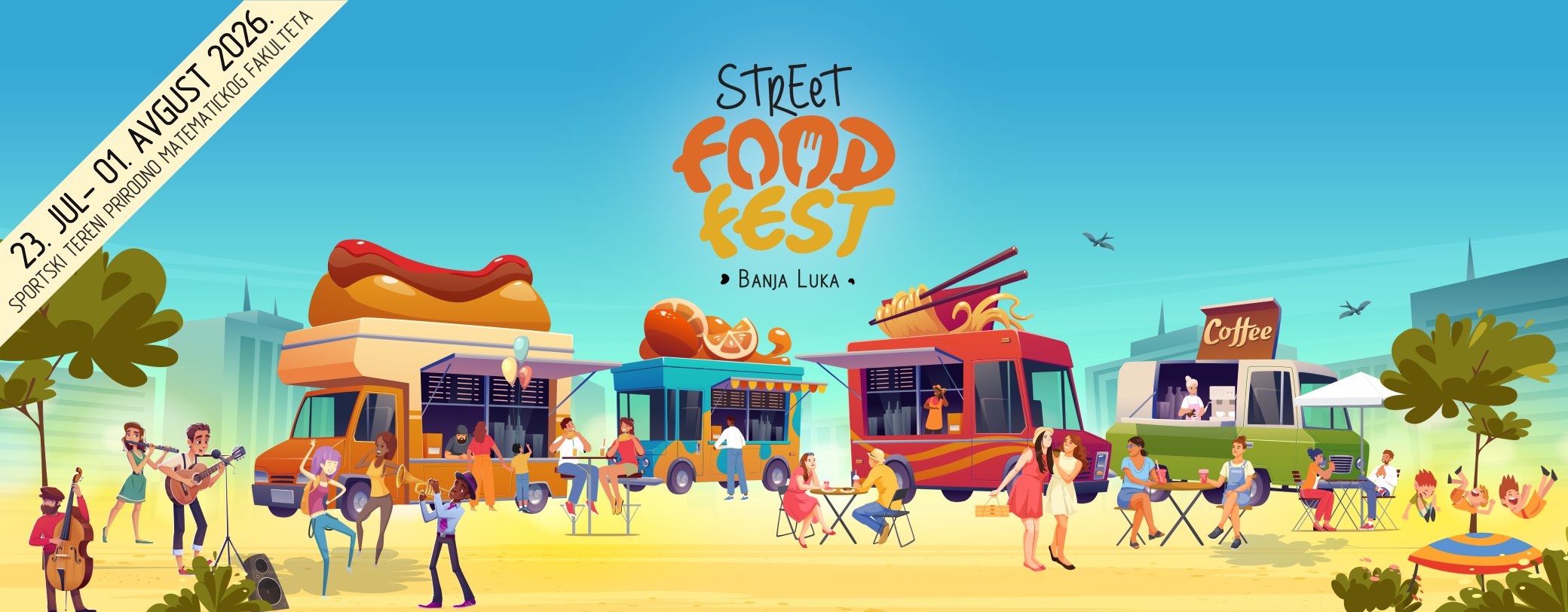 Street Food Fest Banja Luka 2026 — atmosfera festivala